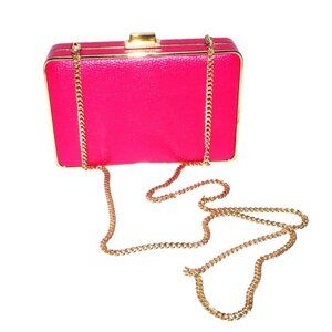 Michael Kors Cross Body Bag Satchel Purse Pink Leather Gold Hardware